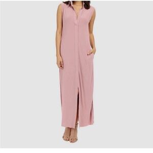 Norma Kamali Kamalikulture pink blush dress